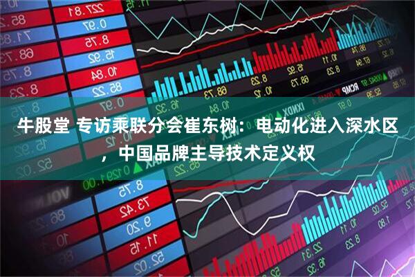 牛股堂 专访乘联分会崔东树：电动化进入深水区，中国品牌主导技术定义权